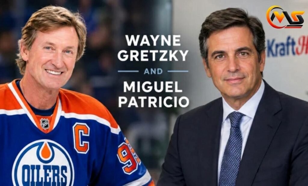 Wayne Gretzky and Miguel Patricio