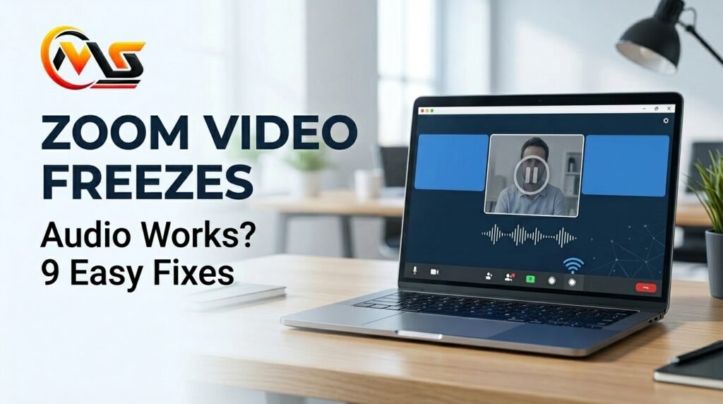 Zoom Video Freezes but Audio Continues